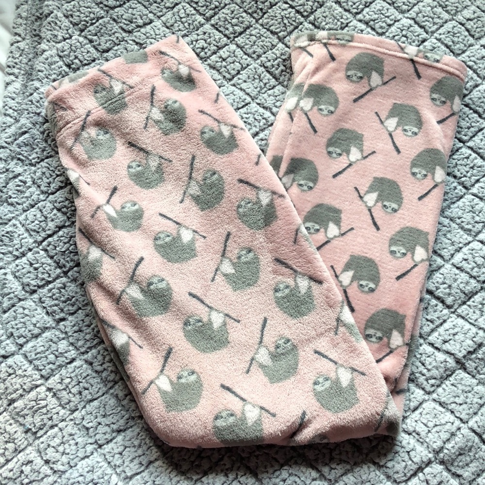 super soft sloth pajama pants